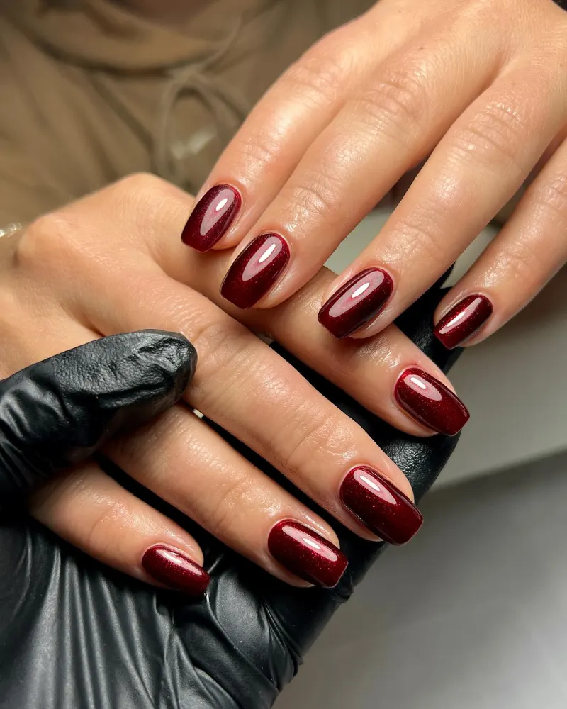 Burgundy Nails